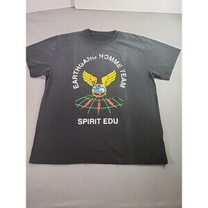 Earthgang Homme Team Black Vintage Tee Has A Ombre effect.  Men 2xl